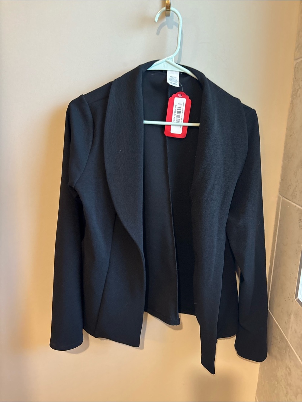 HEIMISH USA Black Open-Front Draped Blazer